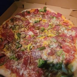 a pizza in a pizza box a pizza in a pizza box