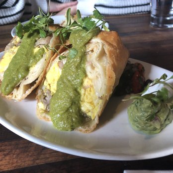 Manhattan Beach Post - Chimichanga with green Chile pork,egg, oaxaca cheese, potato - New American Near Me - Manhattan Beach, California Manhattan Beach Post - Chimichanga with green Chile pork,egg, oaxaca cheese, potato - New American Near Me - Manhattan Beach, California