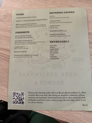 Menu photo 1 Bonnie's Bread & Butter Chandler, AZ