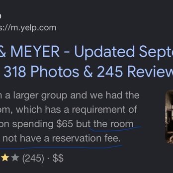 Have & Meyer - Yelp reviewer that received free room - Wine Bars Near Me - Brooklyn, New York