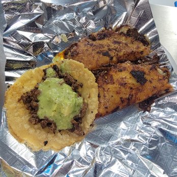 Santo Tacos - two tacos with guacamole - Tacos Near Me - Whittier, California Santo Tacos - two tacos with guacamole - Tacos Near Me - Whittier, California