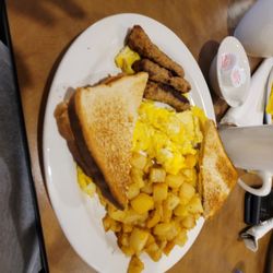 Eat'n Park - I asked for 1 additional egg to make it 3 eggs total. Must have been dwarf chicken eggs because the portion was less than expected.