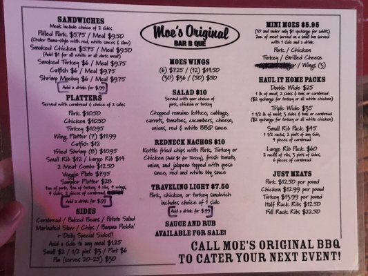 Menu photo 5 Moe's Original Bar B Que Birmingham, AL Menu photo 5 Moe's Original Bar B Que Birmingham, AL