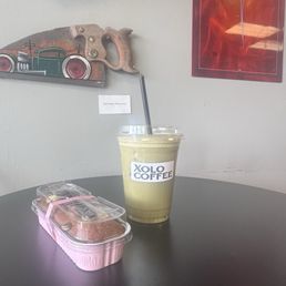 Pistachio latte & pumpkin loaf! Pistachio latte & pumpkin loaf!