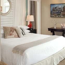 Woods Hole Inn - Nonamessett Room has a private deck overlooking the harbor.