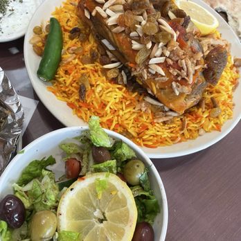 Mandi Xpress - Lamb Mandi- Single Green Salad - Coffee & Tea Near Me - Riverside, California
