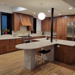 Competitive Woodcraft - Custom Build White Ash Kitchen Cabinets