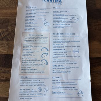 The Cantina - Menu - Cocktail Bars Near Me - Los Gatos, California