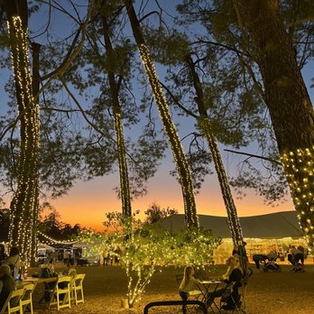 123 Farm - One of the seating areas - Farmers Market Near Me - Cherry Valley, California