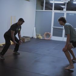 Next Level Athlete working proper stance.