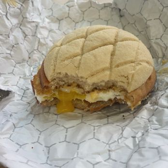 Saint Bread - Fried egg sandwich w/melonpan - Bakeries Near Me - Seattle, Washington