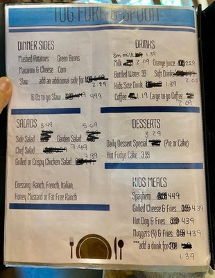 Menu photo 3 Tug Fork N Spoon Kermit, WV