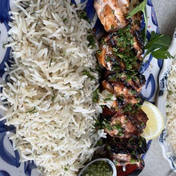 Aba - Grilled Salmon Kebab - Mediterranean Near Me - Chicago, Illinois Aba - Grilled Salmon Kebab - Mediterranean Near Me - Chicago, Illinois