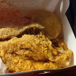 Popeyes - This is a huge breast in my 3 piece dark meal.