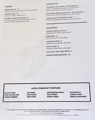 Menu photo 3 Chao Honolulu, HI Menu photo 3 Chao Honolulu, HI