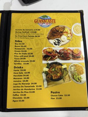 Menu photo 1 Guanacaste Restaurant Seat Pleasant, MD Menu photo 1 Guanacaste Restaurant Seat Pleasant, MD