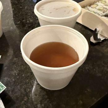 Kyushu Hibachi & Sushi - Half filled miso soup - Japanese Near Me - Fort Worth, Texas