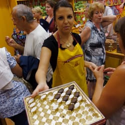 La Cure Gourmande - The type of candy (boxed) which they were making in the factory that day.