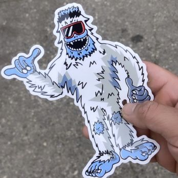 Yetis Snow Play - sticker - Sledding Near Me Yetis Snow Play - sticker - Sledding Near Me