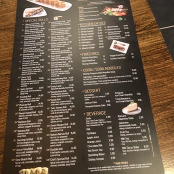 Sakura Sushi and bar - Menu - Japanese Near Me - Virginia Beach, Virginia