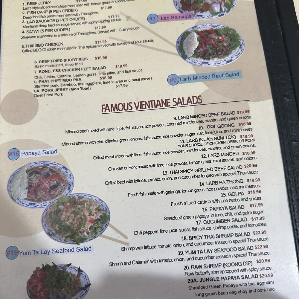 Vientiane Lao Thai - Menu - Thai Near Me - Garden Grove, California Vientiane Lao Thai - Menu - Thai Near Me - Garden Grove, California