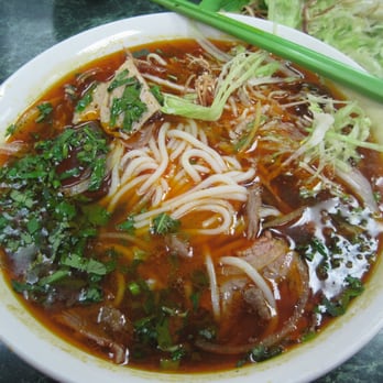 Pho Chi - Bon Bu Hue - Spicy Noodle Soup with Beef, Tendon & Blood - Vietnamese Near Me - Gaithersburg, Maryland