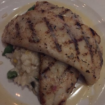 Burtons Grill & Bar - The Fresh Catch: Flounder (9 oz). Over Risotto with chopped asparagus. - New American Near Me - Boca Raton, Florida