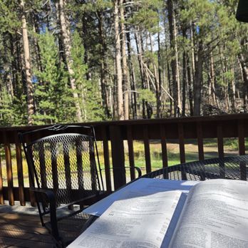 Double Eagle Resort - Front deck is the perfect place to relax and enjoy the forest view - Resorts Near Me - June Lake, California Double Eagle Resort - Front deck is the perfect place to relax and enjoy the forest view - Resorts Near Me - June Lake, California