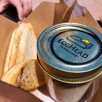 Egghead Sando Cafe - Eggy (lid on) - Sandwiches Near Me - San Jose, California