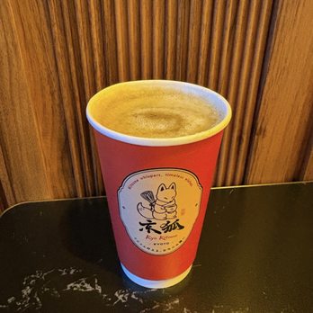 Kyo Kitsune - hojicha cream latte - Bubble Tea Near Me - Las Vegas, Nevada Kyo Kitsune - hojicha cream latte - Bubble Tea Near Me - Las Vegas, Nevada