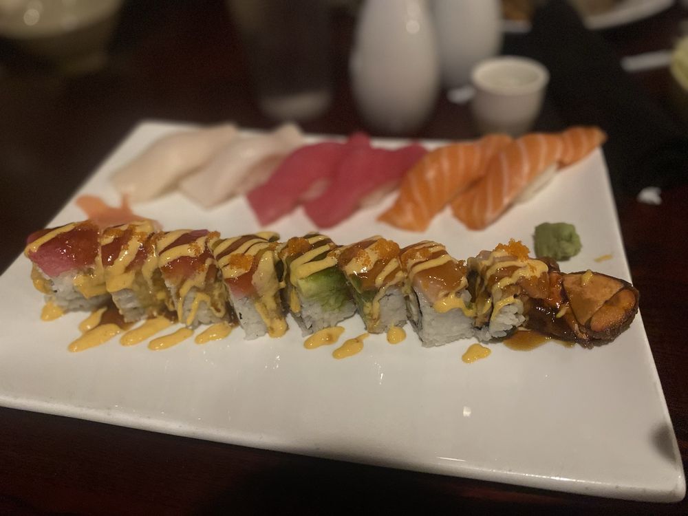 Food from Daimaru Steakhouse & Sushi Bar