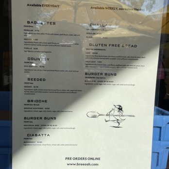 Bree'osh - Montecito - Menu - Coffee & Tea Near Me - Santa Barbara, California