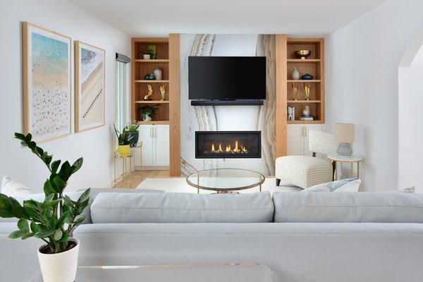 Mid-Century meets Mediterranean - Relax and Entertain.
Beautifully reflective of our clients, this extensive renovation includes beckoning archways leading to open spaces wrapped in natural elements and textural materiality. It exudes laid-back California luxe. Pale oak and a palette of soft white with gold accents sets a warm and inviting stage, with details such as an inherited Gibbard buffet, adding unexpected and highly personal moments.
What we did:
-interior design
-permits
-renovations
-custom cabinetry
-custom furnishings
-interior decor Mid-Century meets Mediterranean - Relax and Entertain.
Beautifully reflective of our clients, this extensive renovation includes beckoning archways leading to open spaces wrapped in natural elements and textural materiality. It exudes laid-back California luxe. Pale oak and a palette of soft white with gold accents sets a warm and inviting stage, with details such as an inherited Gibbard buffet, adding unexpected and highly personal moments.
What we did:
-interior design
-permits
-renovations
-custom cabinetry
-custom furnishings
-interior decor