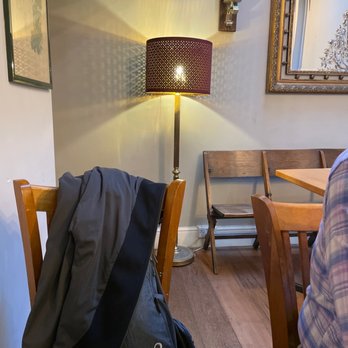 The Bathurst Deli - Cozy floor lamp in rear of narrow deli. - Coffee & Tea Near Me - London, XGL