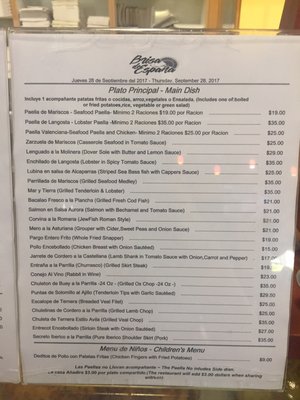 Menu photo 8 Brisa de España Doral, FL Menu photo 8 Brisa de España Doral, FL