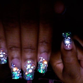 Crystal Nail - holiday set in the dark - Nail Salons Near Me - San Francisco, California Crystal Nail - holiday set in the dark - Nail Salons Near Me - San Francisco, California