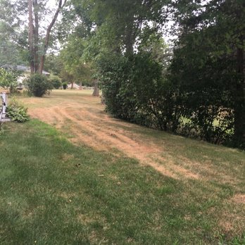 Quest Landscapes - a view of a lawn with a path and bushes - Lawn Services Near Me Quest Landscapes - a view of a lawn with a path and bushes - Lawn Services Near Me