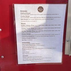 Hawks Hill Grill - Menu