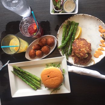 Caps On The Water - Crab cake lunch and sandwich - Seafood Near Me - St Augustine, Florida Caps On The Water - Crab cake lunch and sandwich - Seafood Near Me - St Augustine, Florida