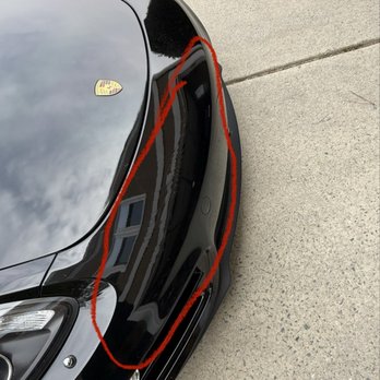 Vision Mobile Detailing - Larger view of area impacted by the ceramic coating cracking - Auto Detailing Near Me Vision Mobile Detailing - Larger view of area impacted by the ceramic coating cracking - Auto Detailing Near Me