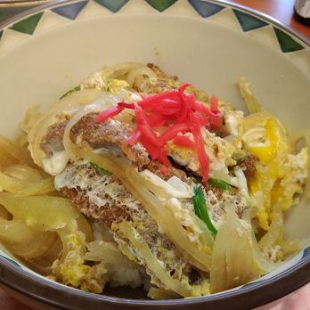 Cafe Green Tea - Katsu-don (rice w breaded pork n eggs) $10.98 - Japanese Near Me - Markham, Ontario Cafe Green Tea - Katsu-don (rice w breaded pork n eggs) $10.98 - Japanese Near Me - Markham, Ontario