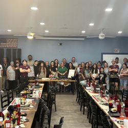 Andy Ds Roadhouse - The entire family and friends celebrating with pops and our 2 amazing servers