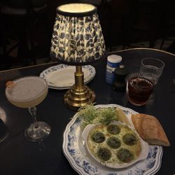 Lola’s Bistro - Escargot, boulevardier, french 75