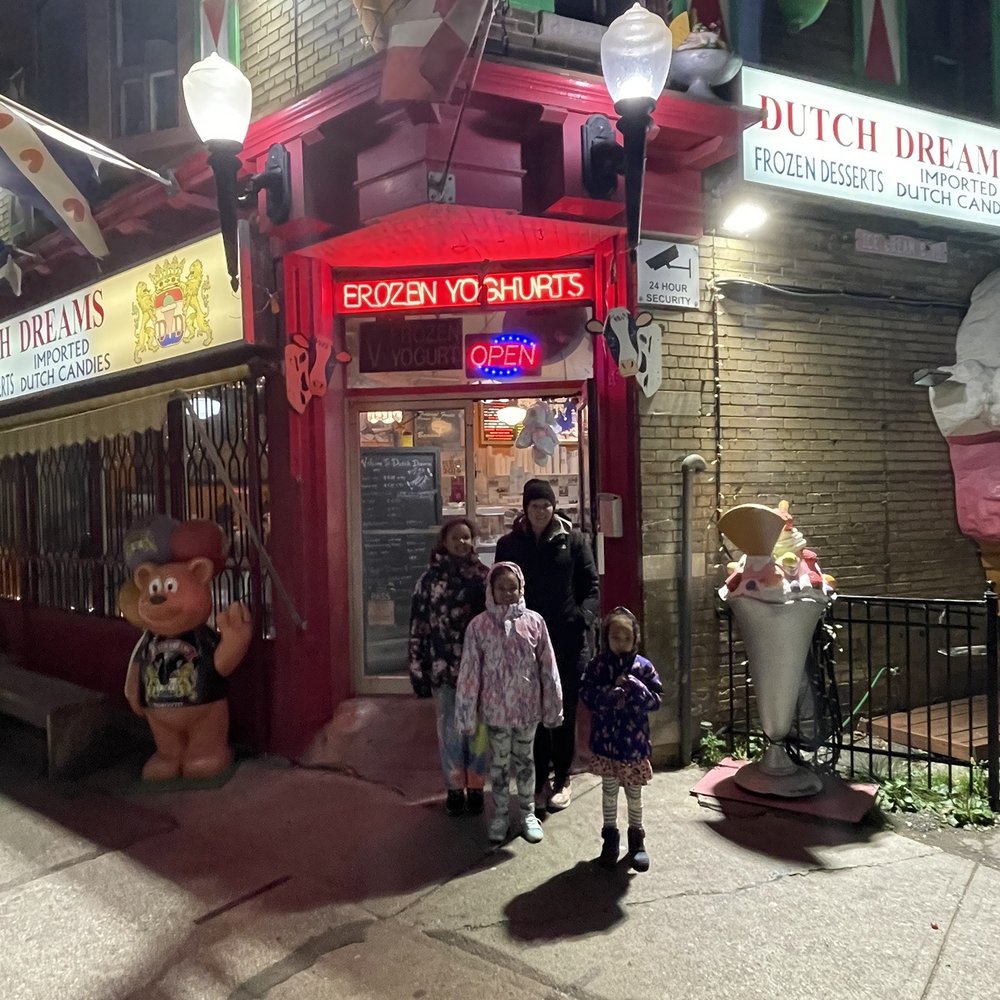 Dutch Dreams - My wife and kids outside dutch dreams - Ice Cream & Frozen Yogurt Near Me - Toronto, Ontario Dutch Dreams - My wife and kids outside dutch dreams - Ice Cream & Frozen Yogurt Near Me - Toronto, Ontario