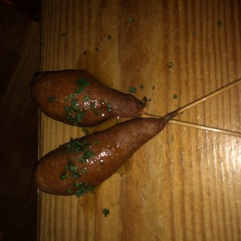 Oakleys Bistro - Shrimp Shrimp Corndog "Beat Bobby Flay" Winner - New American Near Me - Indianapolis, Indiana Oakleys Bistro - Shrimp Shrimp Corndog "Beat Bobby Flay" Winner - New American Near Me - Indianapolis, Indiana