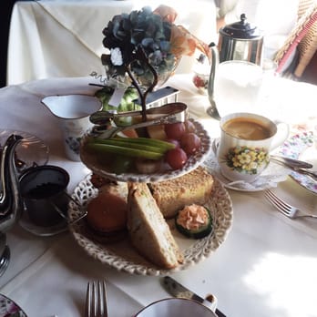 Queen Mary Tea Room - super cute afternoon tea tower but definitely not worth $36 - Desserts Near Me - Seattle, Washington Queen Mary Tea Room - super cute afternoon tea tower but definitely not worth $36 - Desserts Near Me - Seattle, Washington