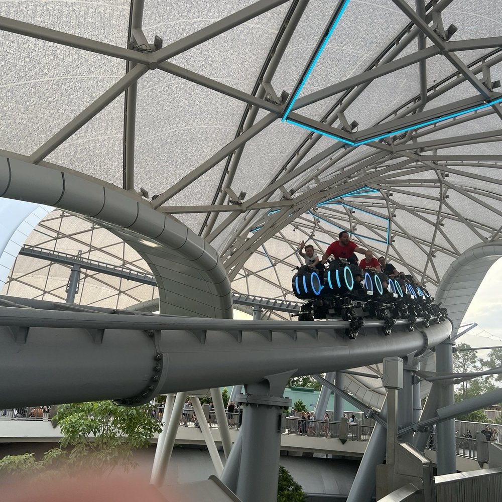 Tron Lightcycle Run - 1st section after launch - Amusement Parks Near Me - Orlando, Florida Tron Lightcycle Run - 1st section after launch - Amusement Parks Near Me - Orlando, Florida