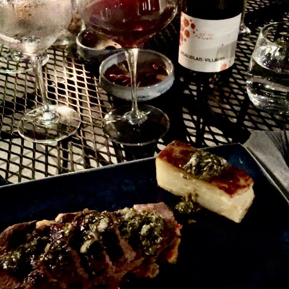 Steak with potato dauphinoise
