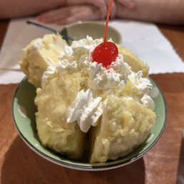 Deep fried tempura vanilla ice cream Deep fried tempura vanilla ice cream