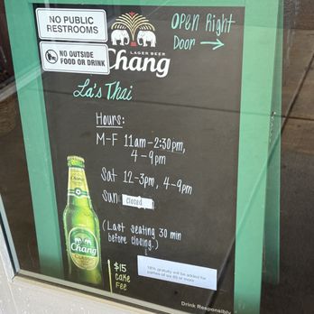 La's Thai Cuisine - Hours 06/25 closed from 2:30 PM to 4:00 PM. - Thai Near Me - Scottsdale, Arizona
